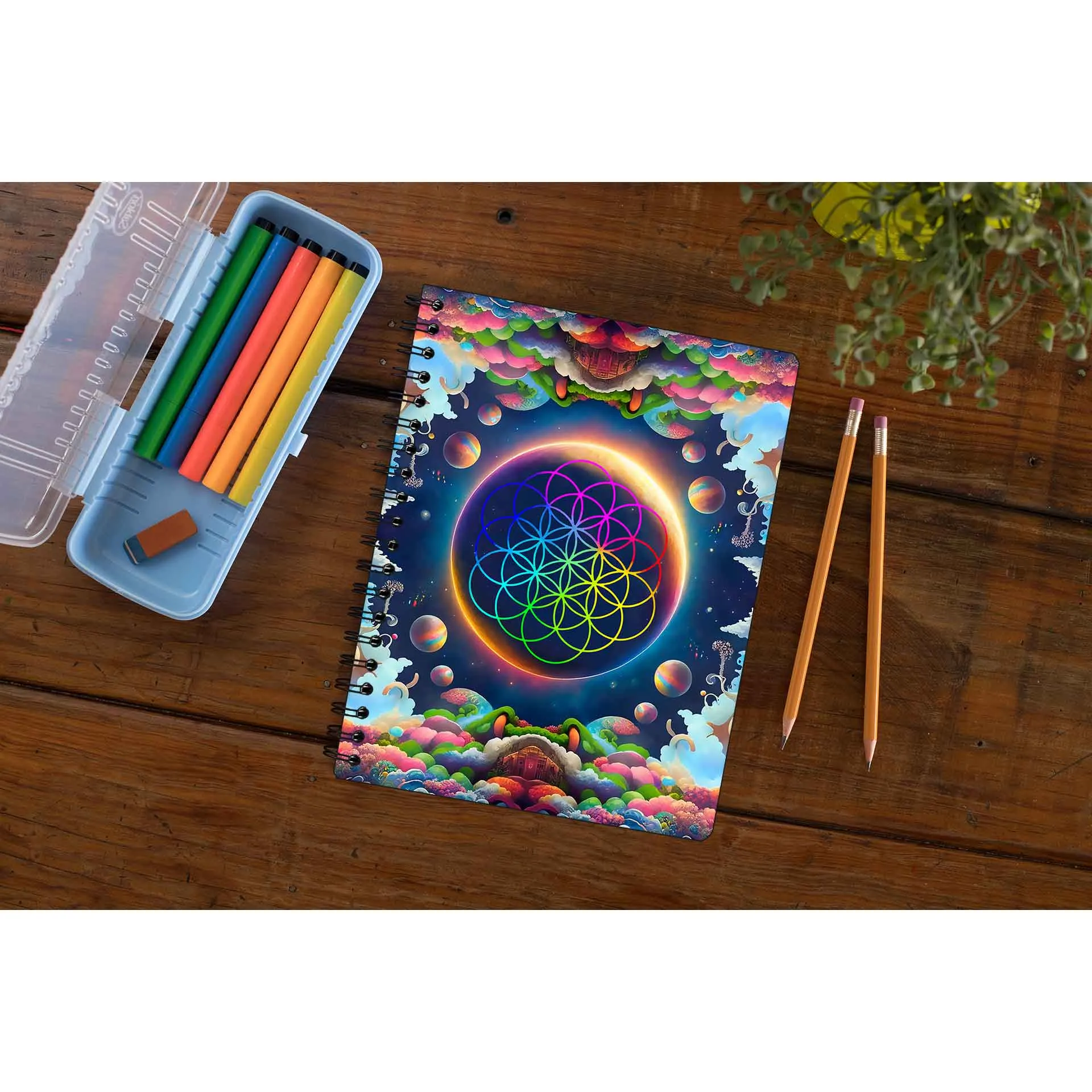 Coldplay Notebook - Kaleidoscopic Dreams