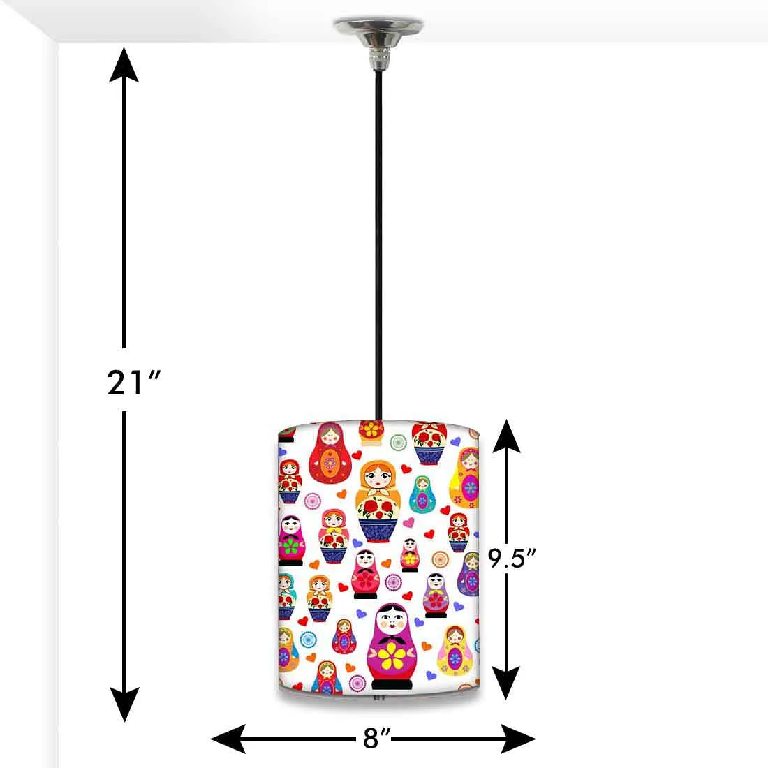 Colorful Ceiling Pendant Lamp - Babushka Dolls