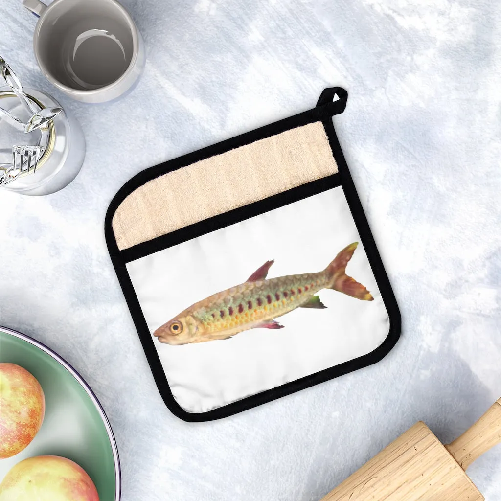 Colorful Fish Pot Holder with Pocket