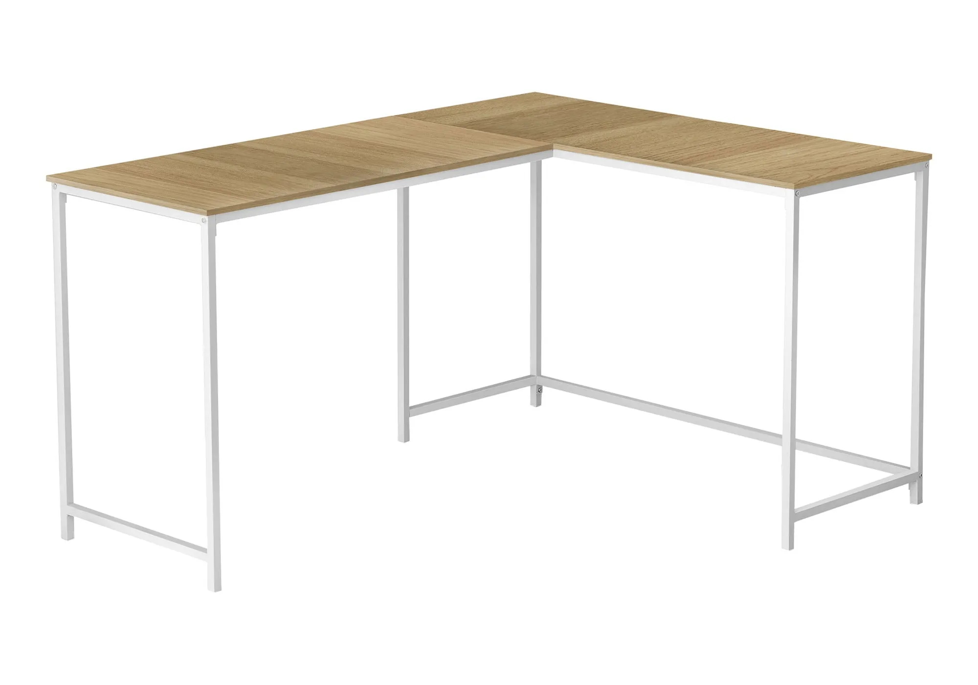 Computer Desk, Home Office, Corner, L Shape, Laptop, Marble Look Contemporary & Modern by Couch.com