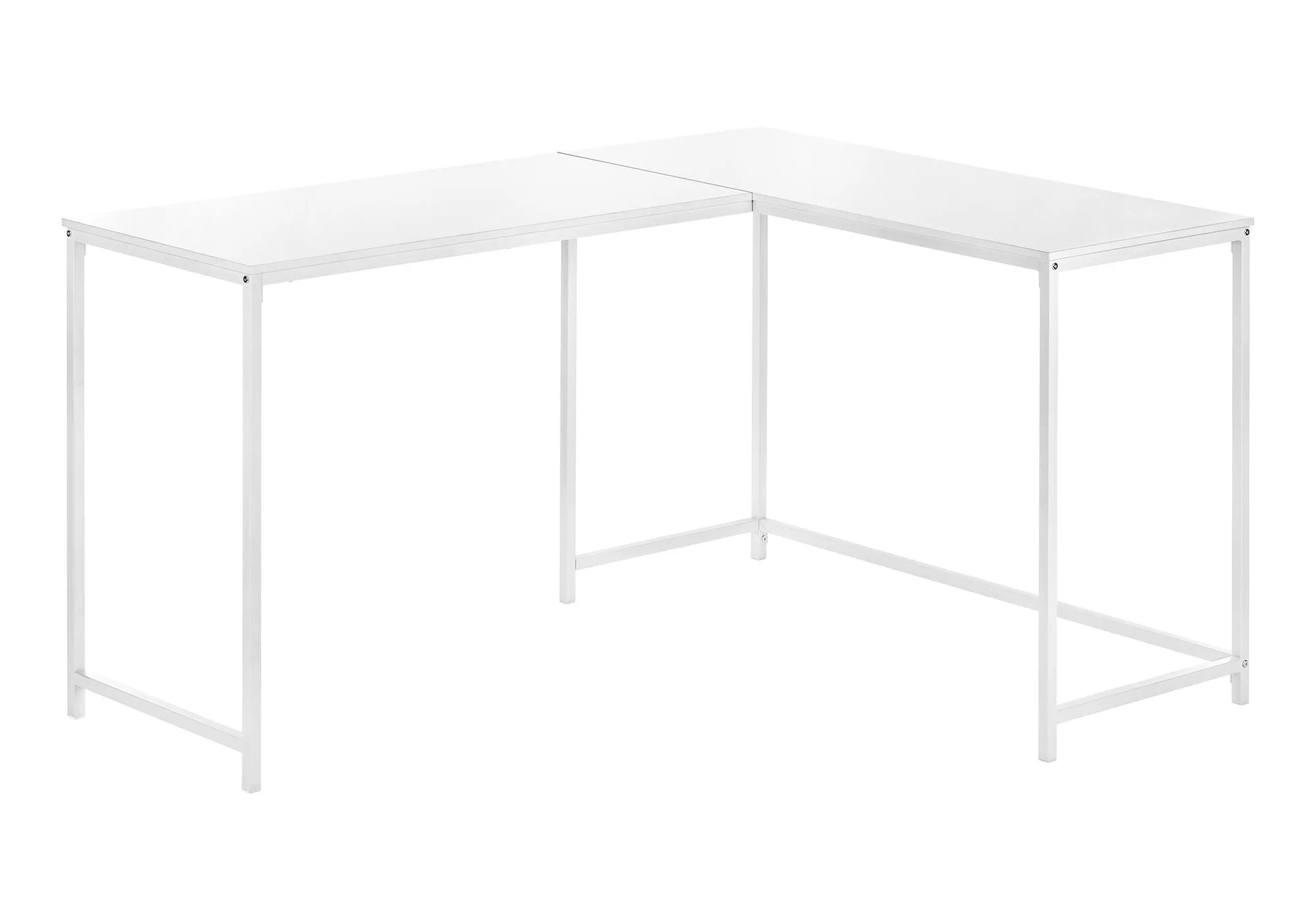 Computer Desk, Home Office, Corner, L Shape, Laptop, Marble Look Contemporary & Modern by Couch.com