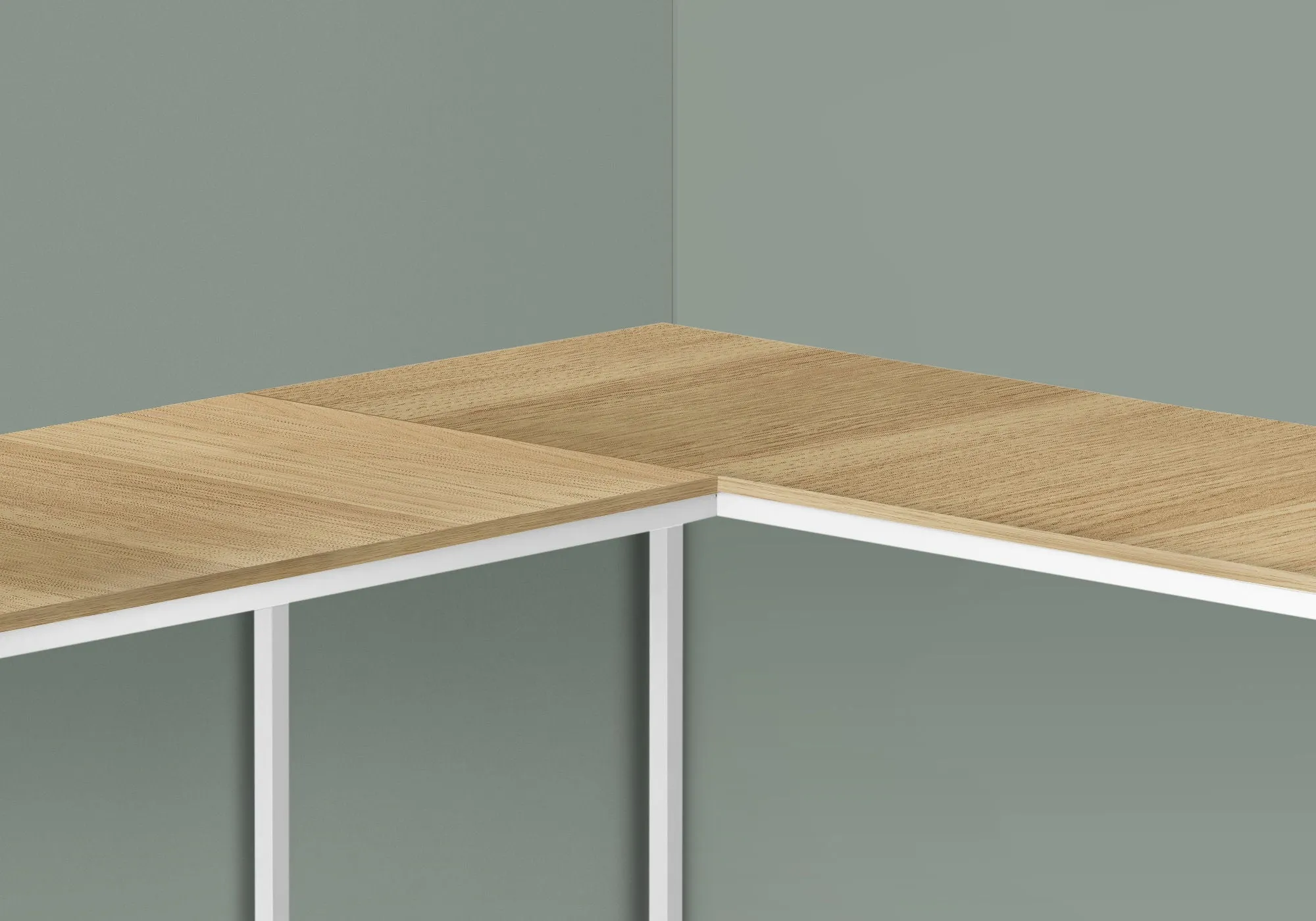 Computer Desk, Home Office, Corner, L Shape, Laptop, Marble Look Contemporary & Modern by Couch.com