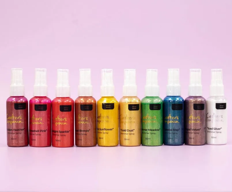 Crafter's Companion Shimmer Spray Complete Collection