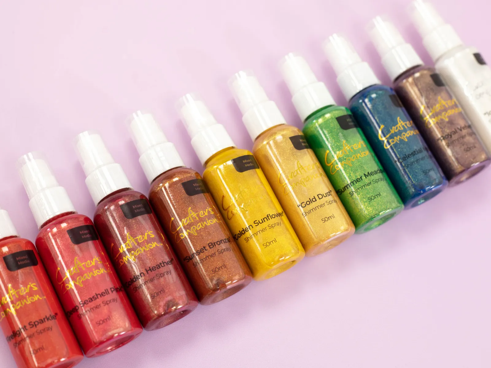 Crafter's Companion Shimmer Spray Complete Collection