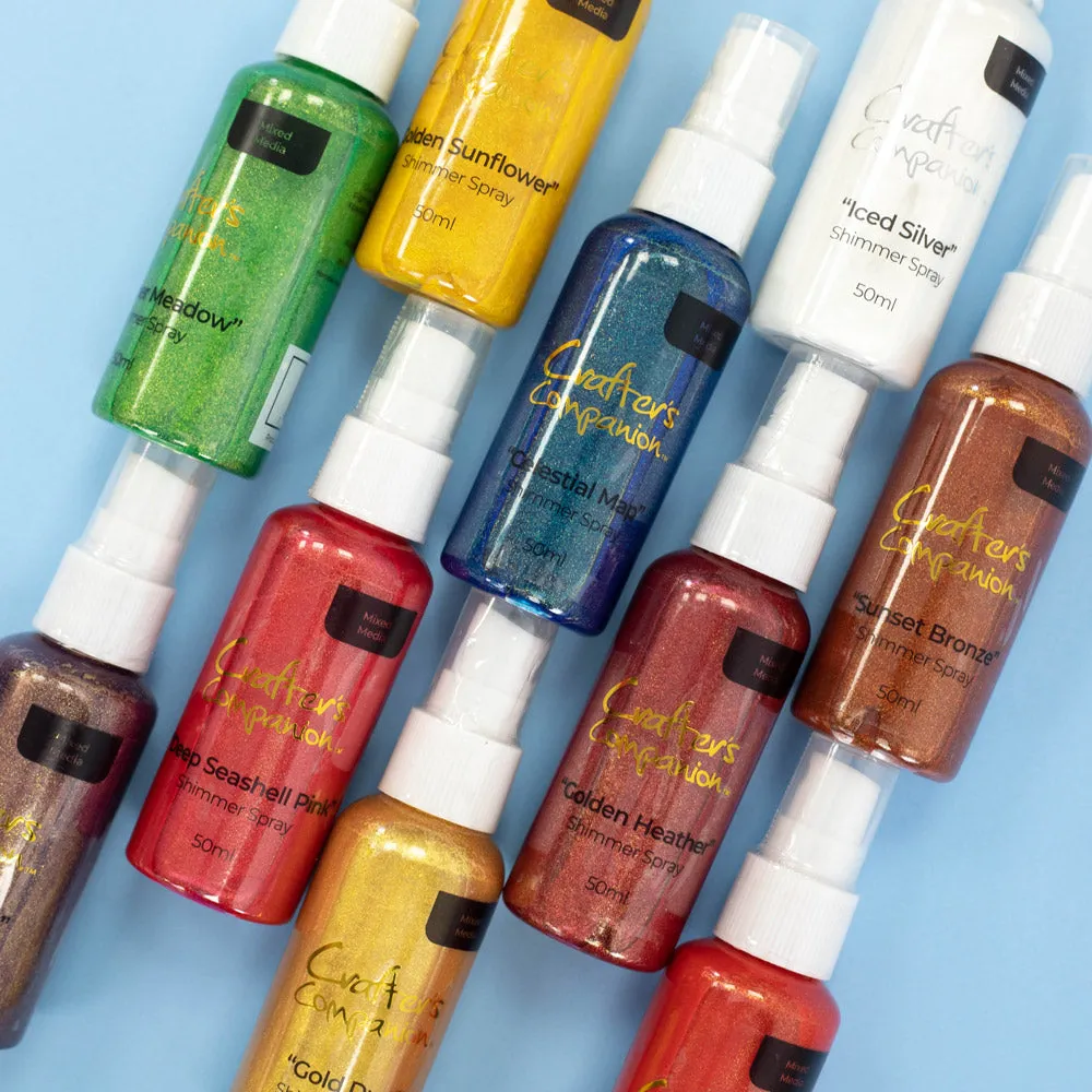 Crafter's Companion Shimmer Spray Complete Collection