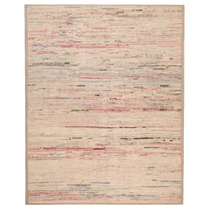 Cream Zameen Mid Century Modern Rug - 8'9" x 10'9"