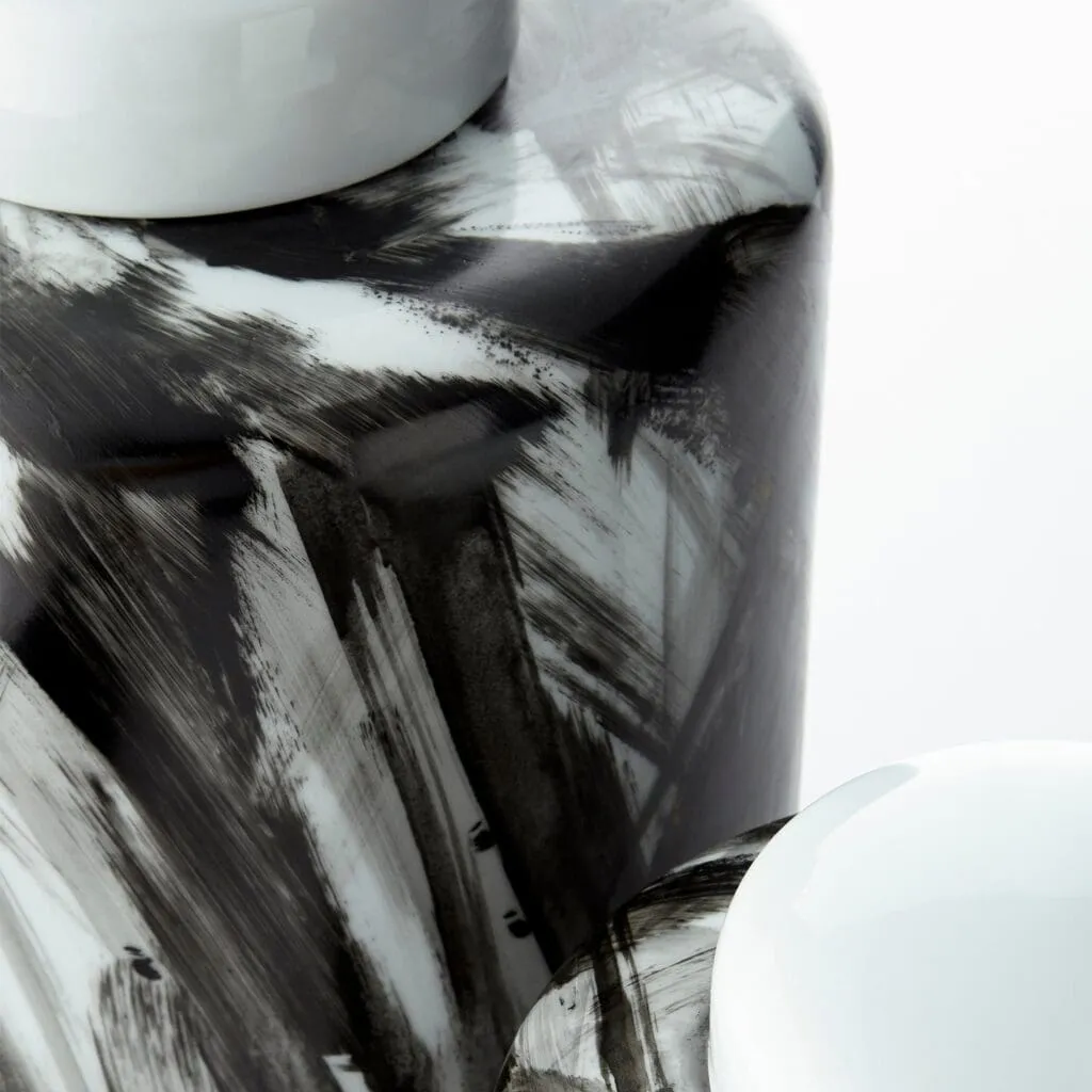 Cyan Design 09879 Pollock Container - Black And White - Large