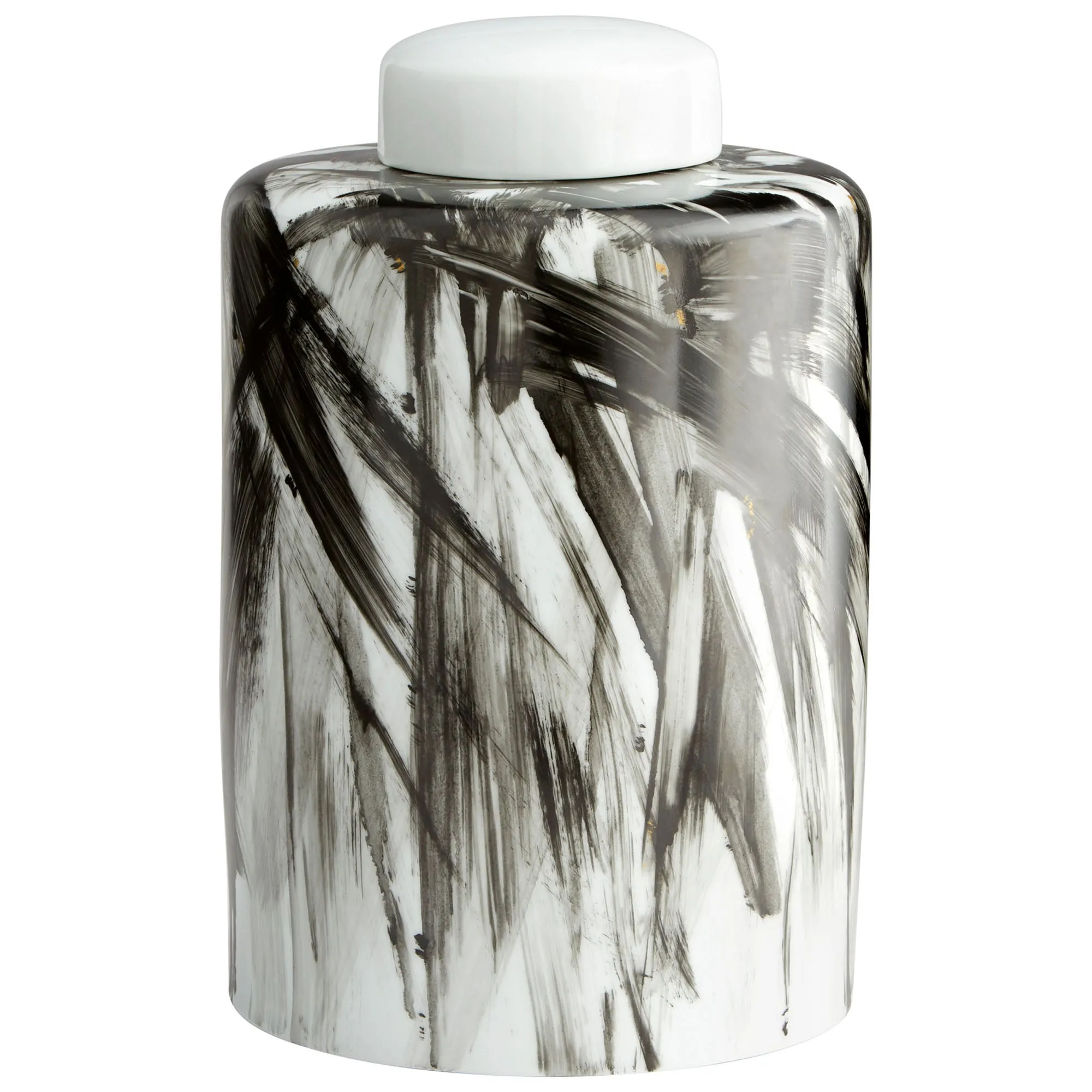 Cyan Design 09879 Pollock Container - Black And White - Large