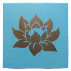Decorative Painted Flower Ceramic Tiles | LOTUS Handcrafted