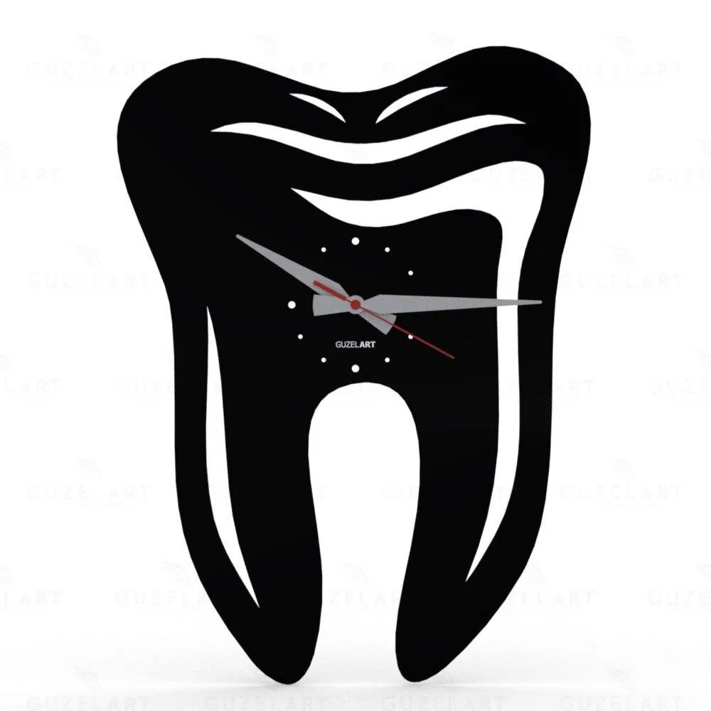 Dental Art Themed Wall Clock Gift for Dental Clinics Wall clock for Dentists and Dental Surgeon Wall clock gifts for dentists