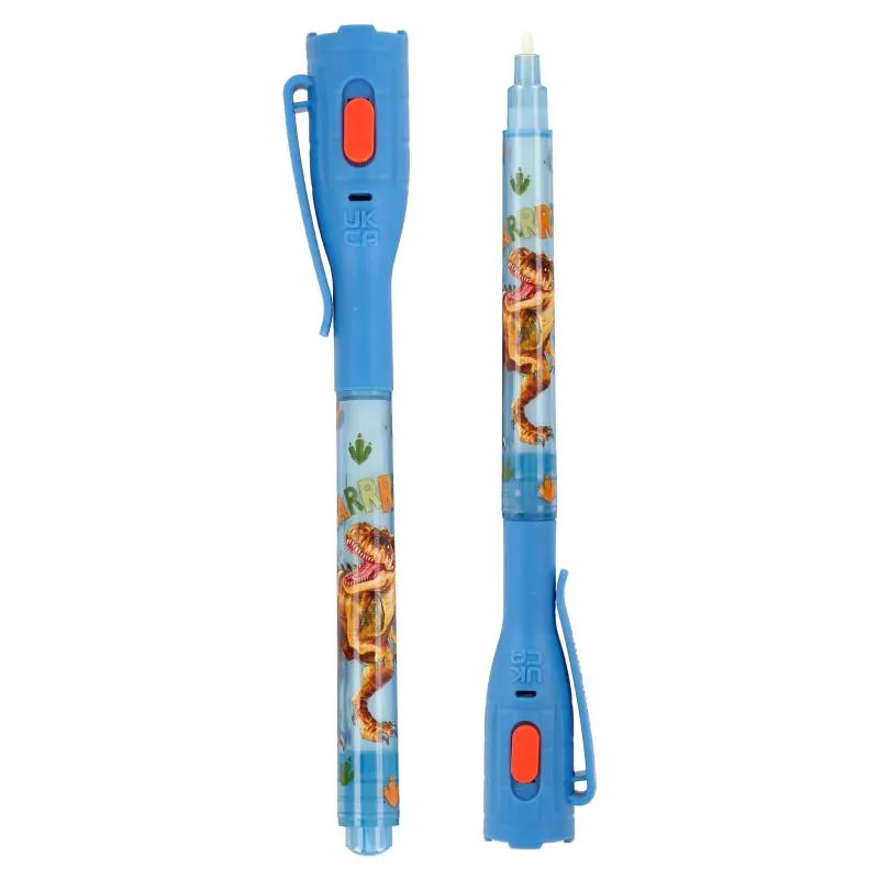 DINO WORLD SECRET PEN WITH LED LIGHT