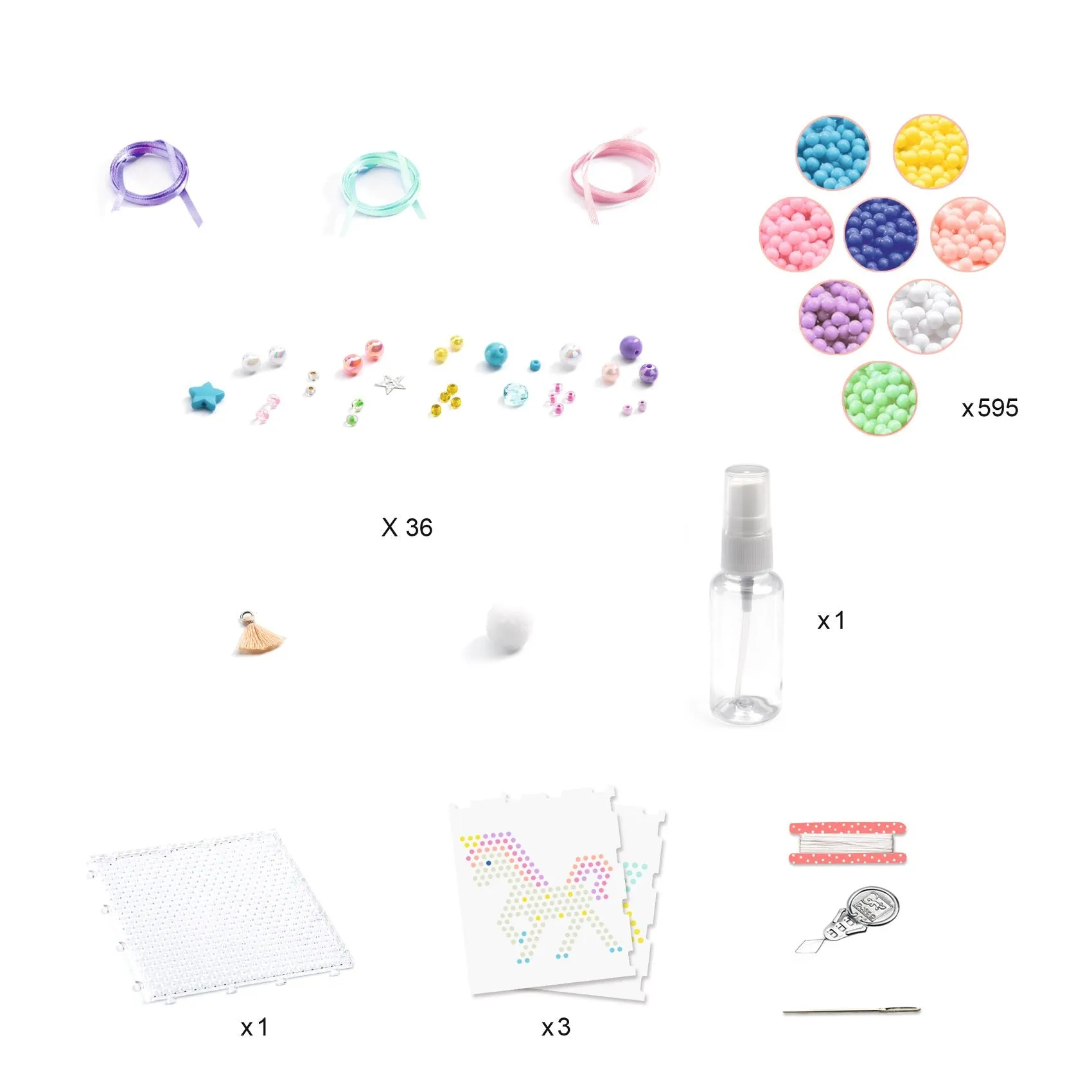 Djeco - Artistic Aqua water beads kit - Rainbow