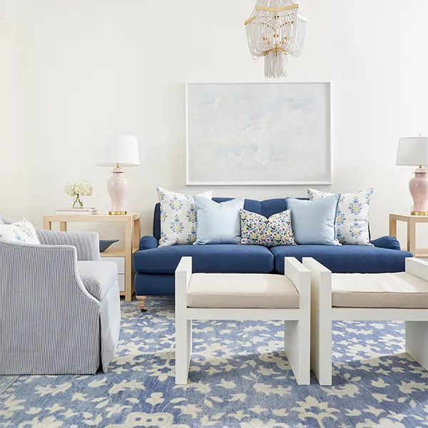 Emma Rug in French Blue
