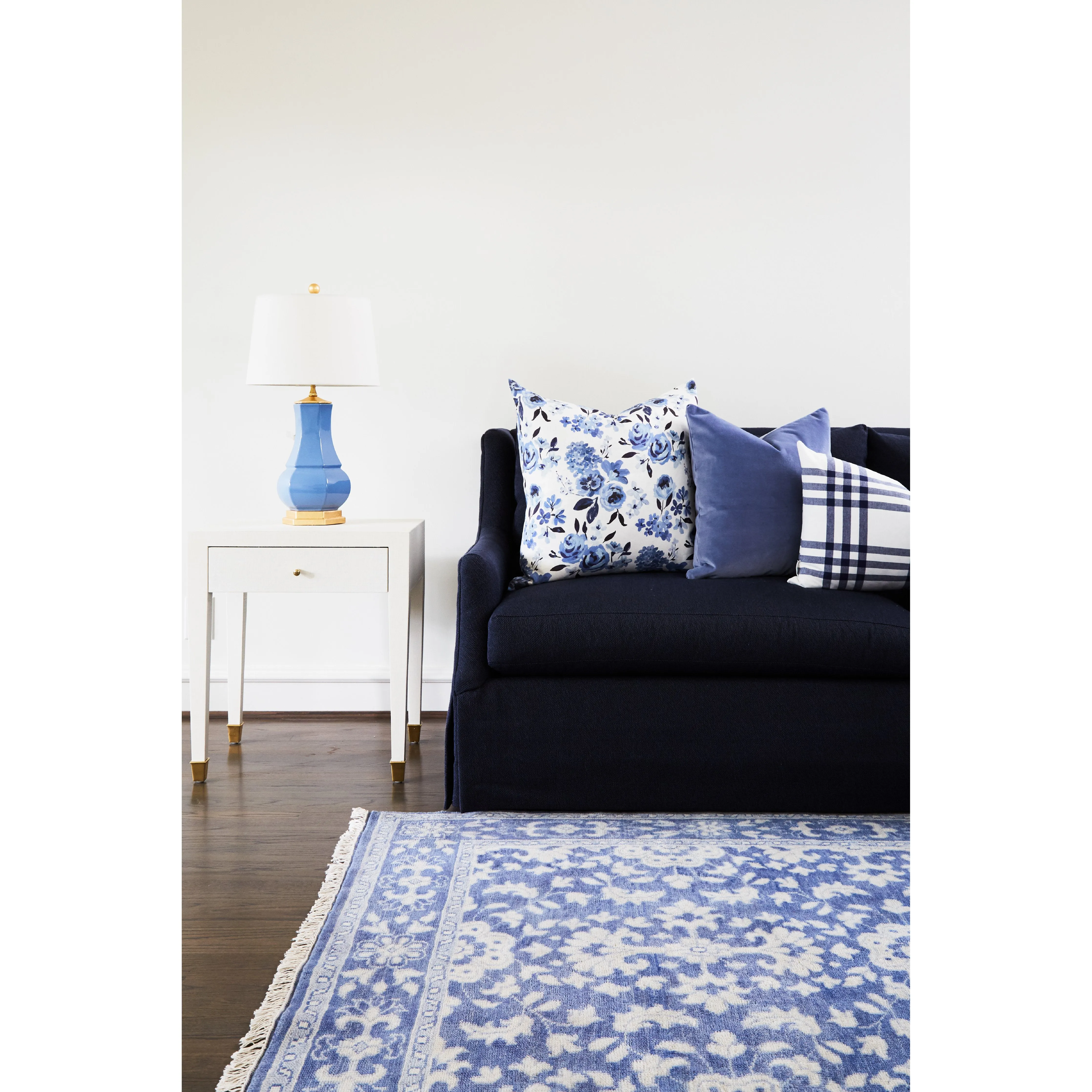 Emma Rug in French Blue