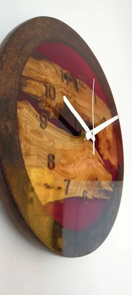 Epoxy clock, Resin clock, Clock for wall, Epoxy Wall Clock, Resin Wall Clock, Wooden Wall Clock--Sold, Large wall clock