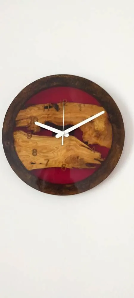 Epoxy clock, Resin clock, Clock for wall, Epoxy Wall Clock, Resin Wall Clock, Wooden Wall Clock--Sold, Large wall clock