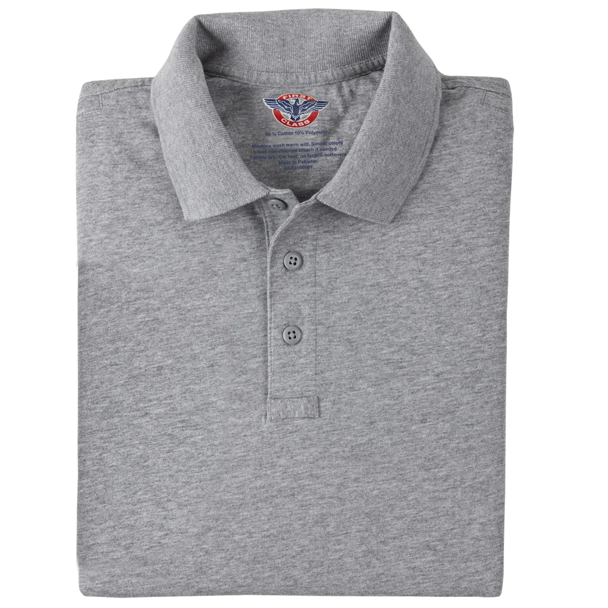 First Class Men's Long Sleeve Tactical Jersey Polo Shirt