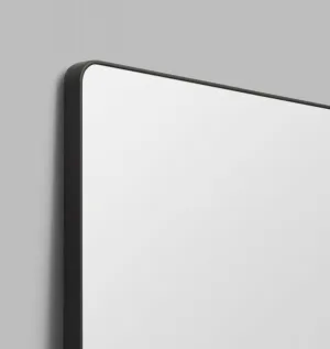 Flynn | Curved Rectangle Mirror Black