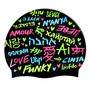 Funky Silicone Swimming Cap FYG017N - Love Funky