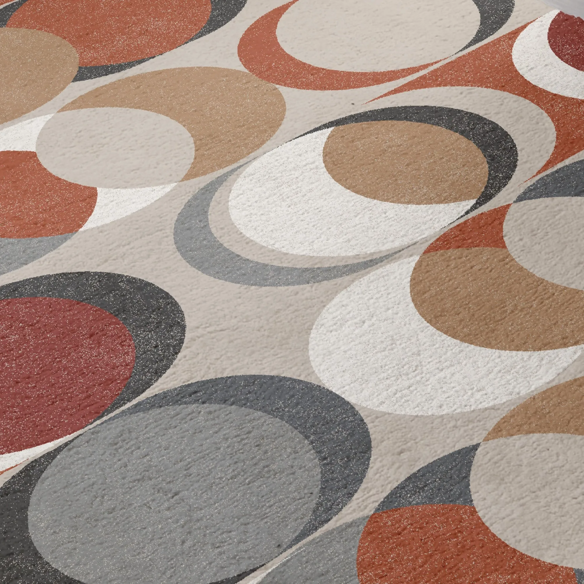 Fusion Sander Washable Rug - Spice
