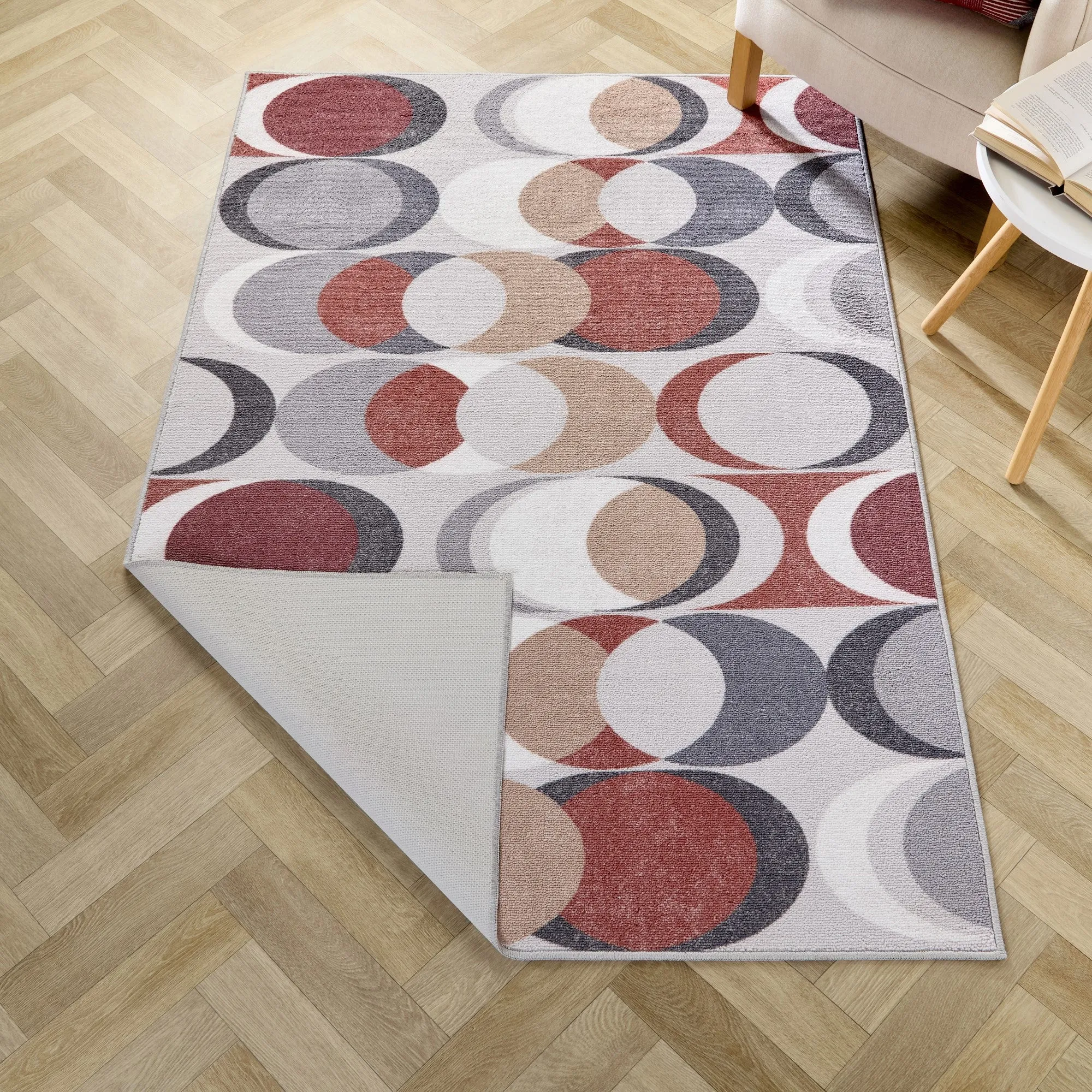 Fusion Sander Washable Rug - Spice
