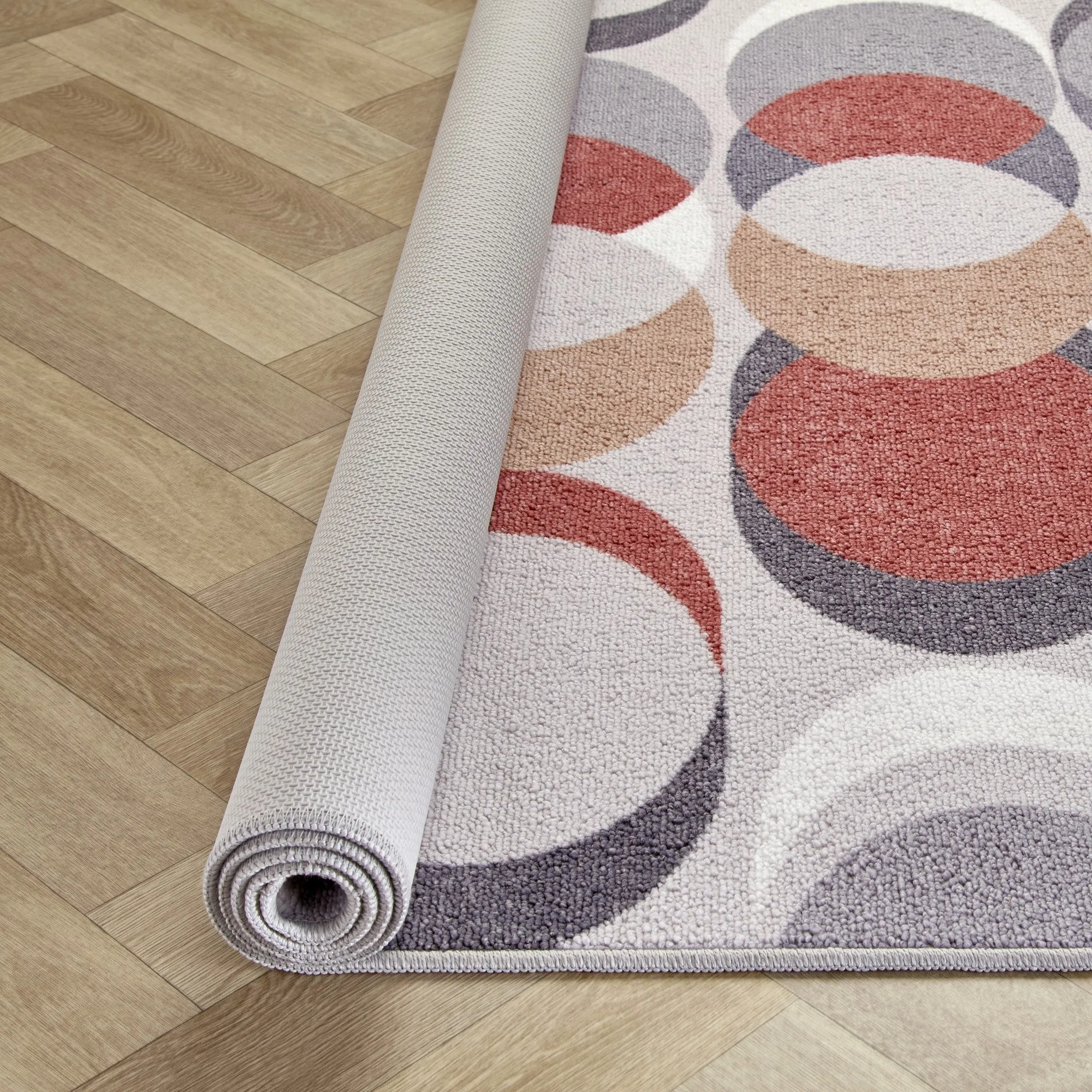 Fusion Sander Washable Rug - Spice