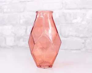 Geometric Glass Vase (Multiple Colors)