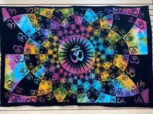 Geometric Om Tapestry