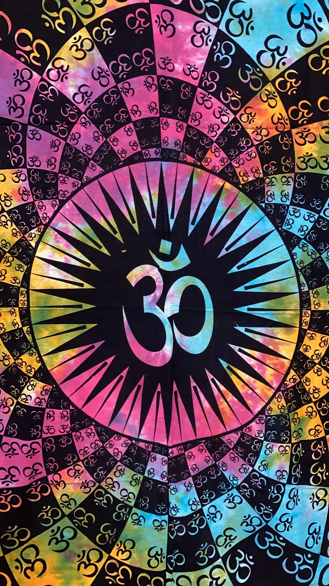 Geometric Om Tapestry