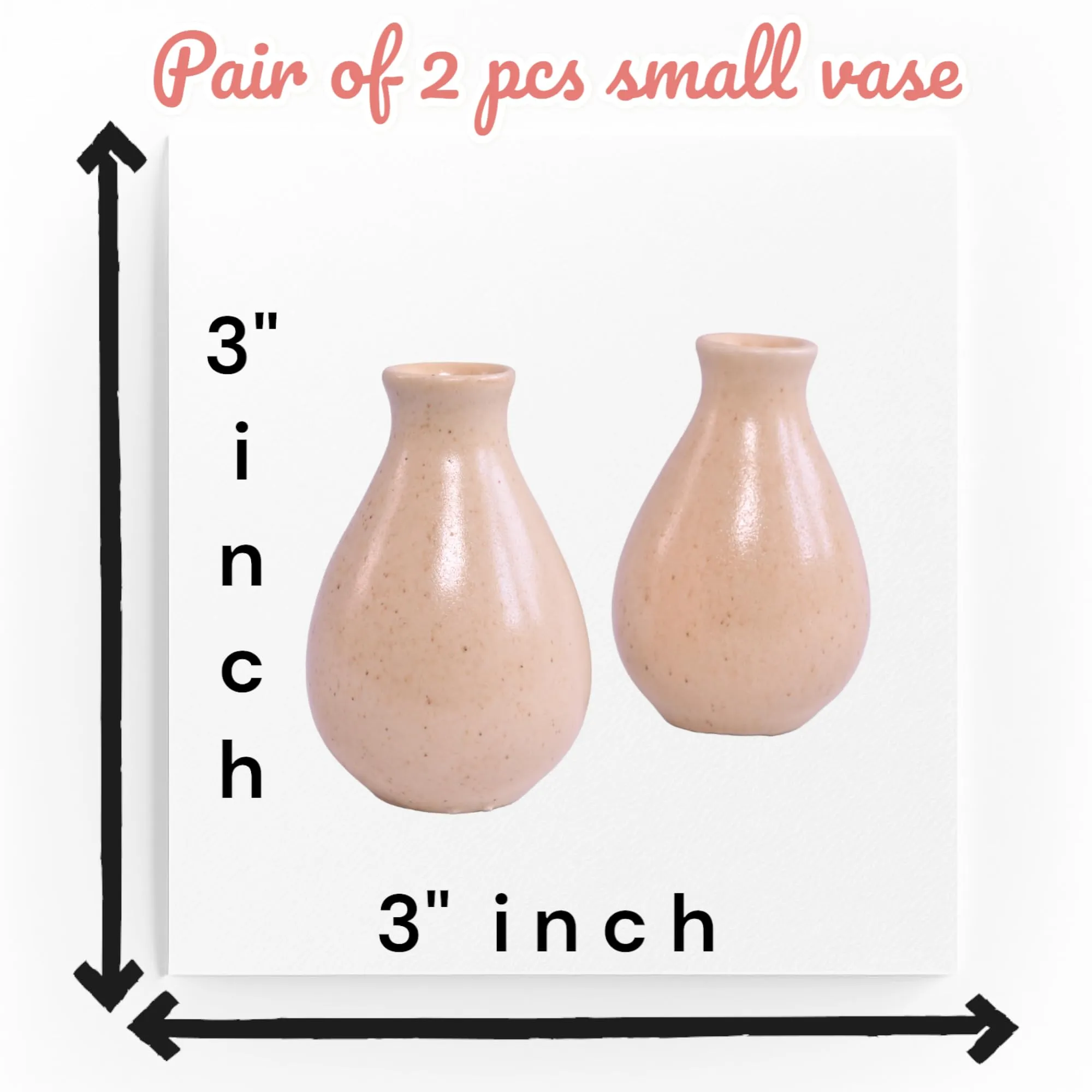 Globe decor, Beige Ceramic Small Vases for Home Decor 2 Pieces Center Table Bedroom Living Room Flower Vases for Home Décor Home Decorative Flower Vase Cream vases