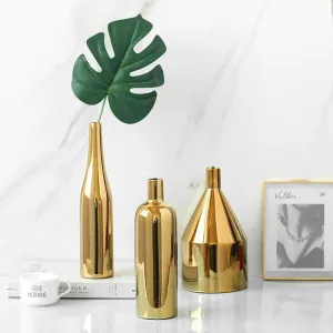 Gold Ceramic Vase