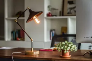 Gramophone - Industrial Black Desk Lamp