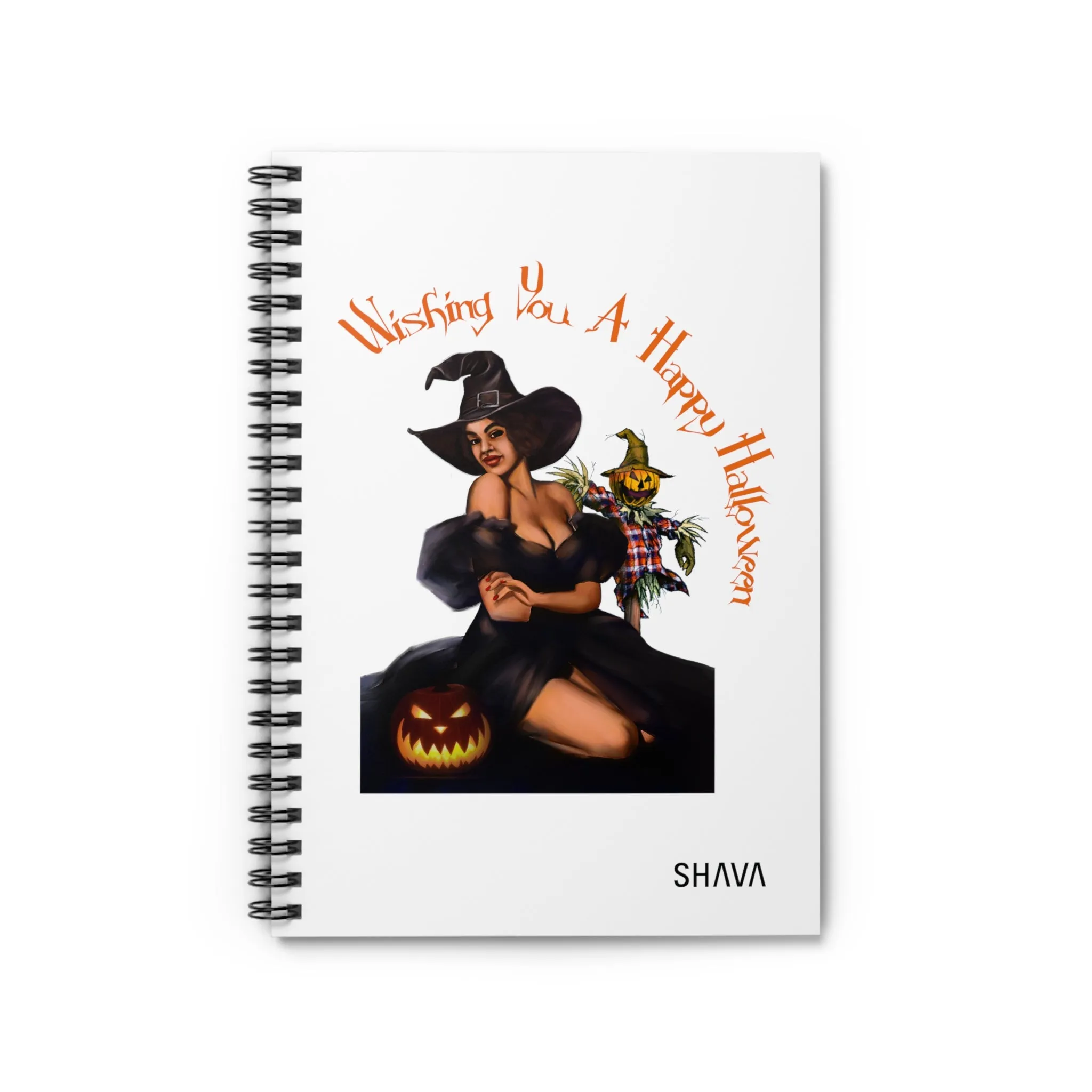 Halloween/ Spiral Notebook - Ruled Line/ Wishing You A Happy Halloween