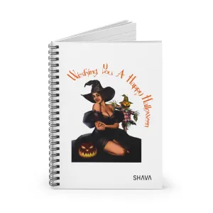 Halloween/ Spiral Notebook - Ruled Line/ Wishing You A Happy Halloween