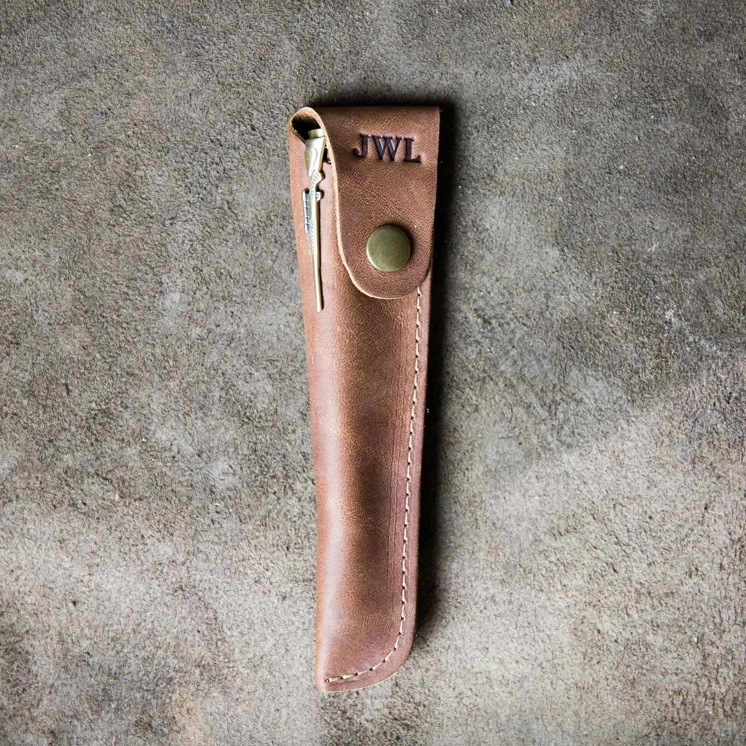 Hand-Turned Rose Wood .30 Caliber Bolt Action Pen   Pen Sleeve