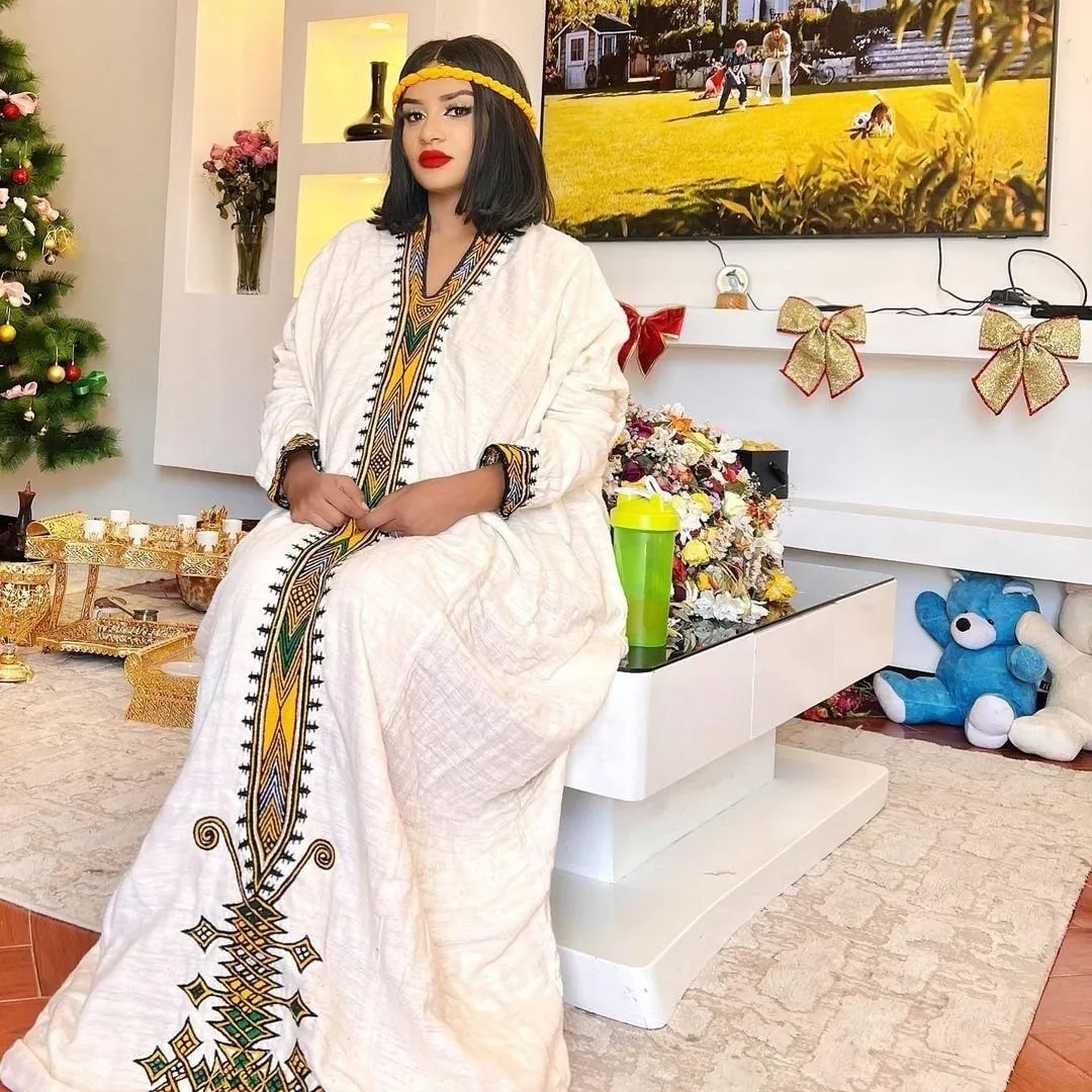 Handwoven Habesha Kemis Modern Habesha Dress Simple Habesha Libs Eritrean Dress