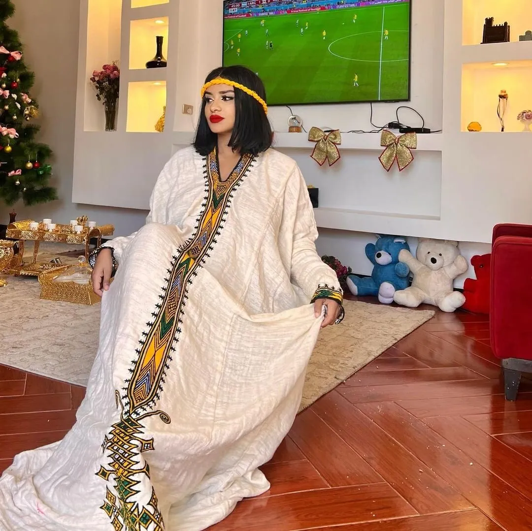 Handwoven Habesha Kemis Modern Habesha Dress Simple Habesha Libs Eritrean Dress
