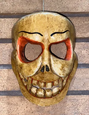 Hanuman Skull Of Impermanence Hand-Carved Wooden Mask (L)
