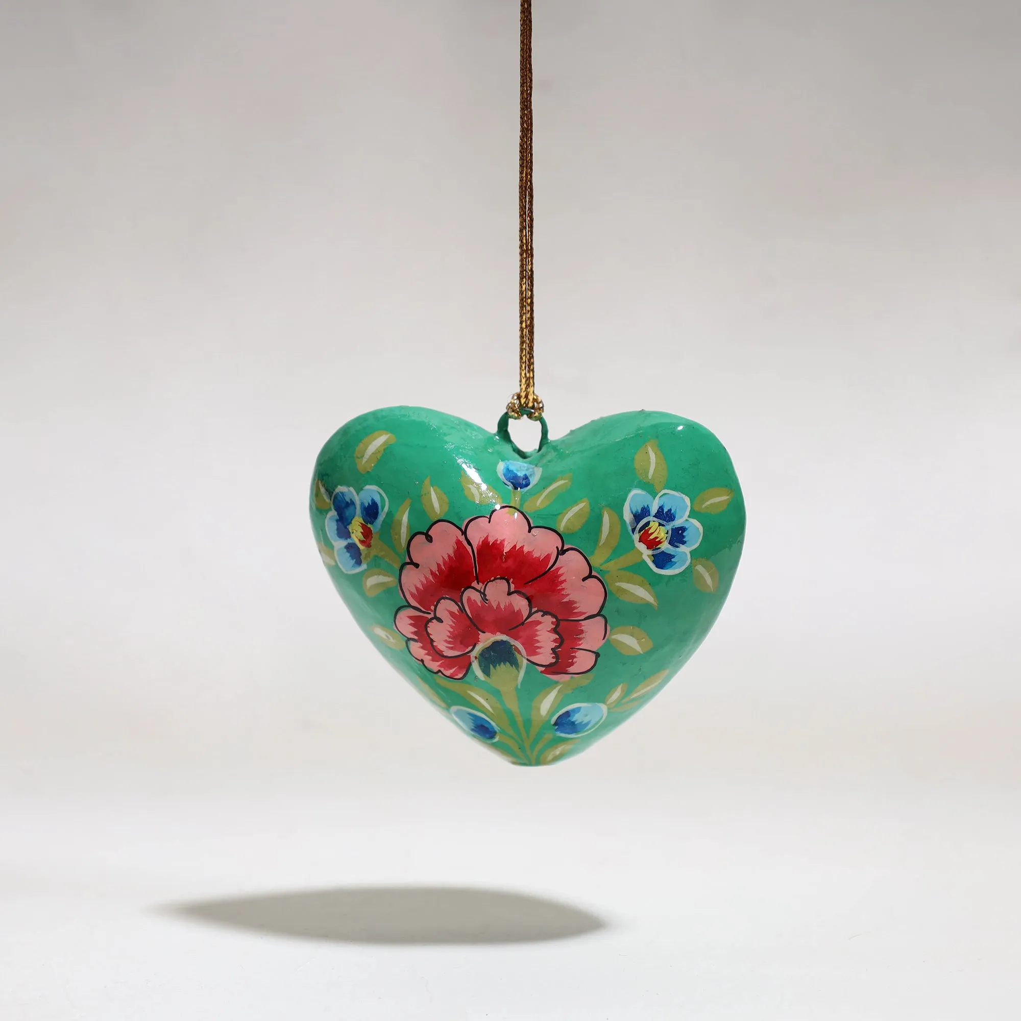 Heart - Kashmir Handpainted Christmas Decor Ornament 53