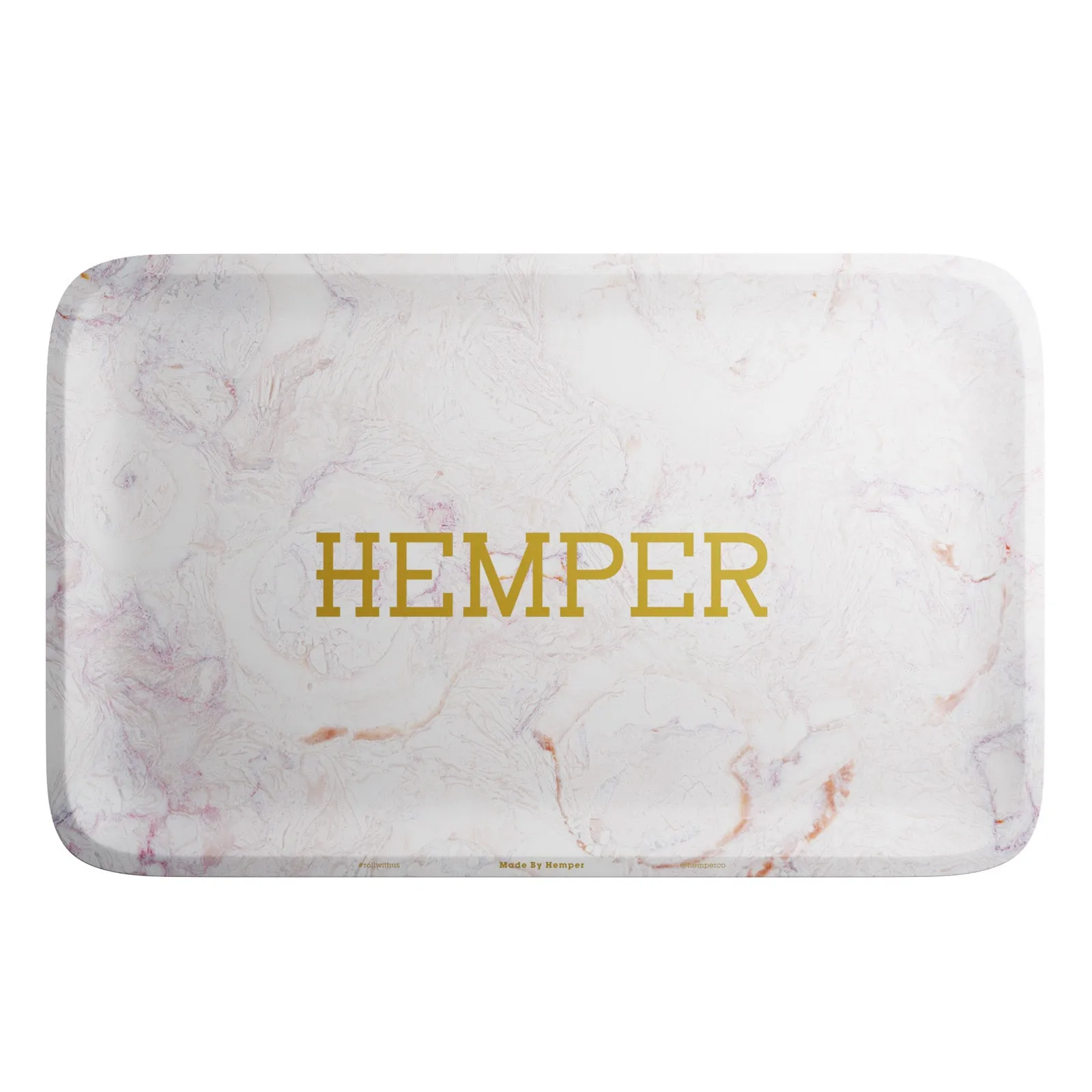 HEMPER  - Luxe Marble Pink/White Rolling Tray