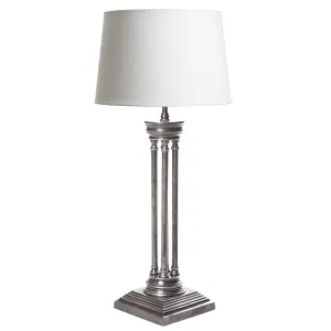 Hudson Table Lamp Base Ant.Silver