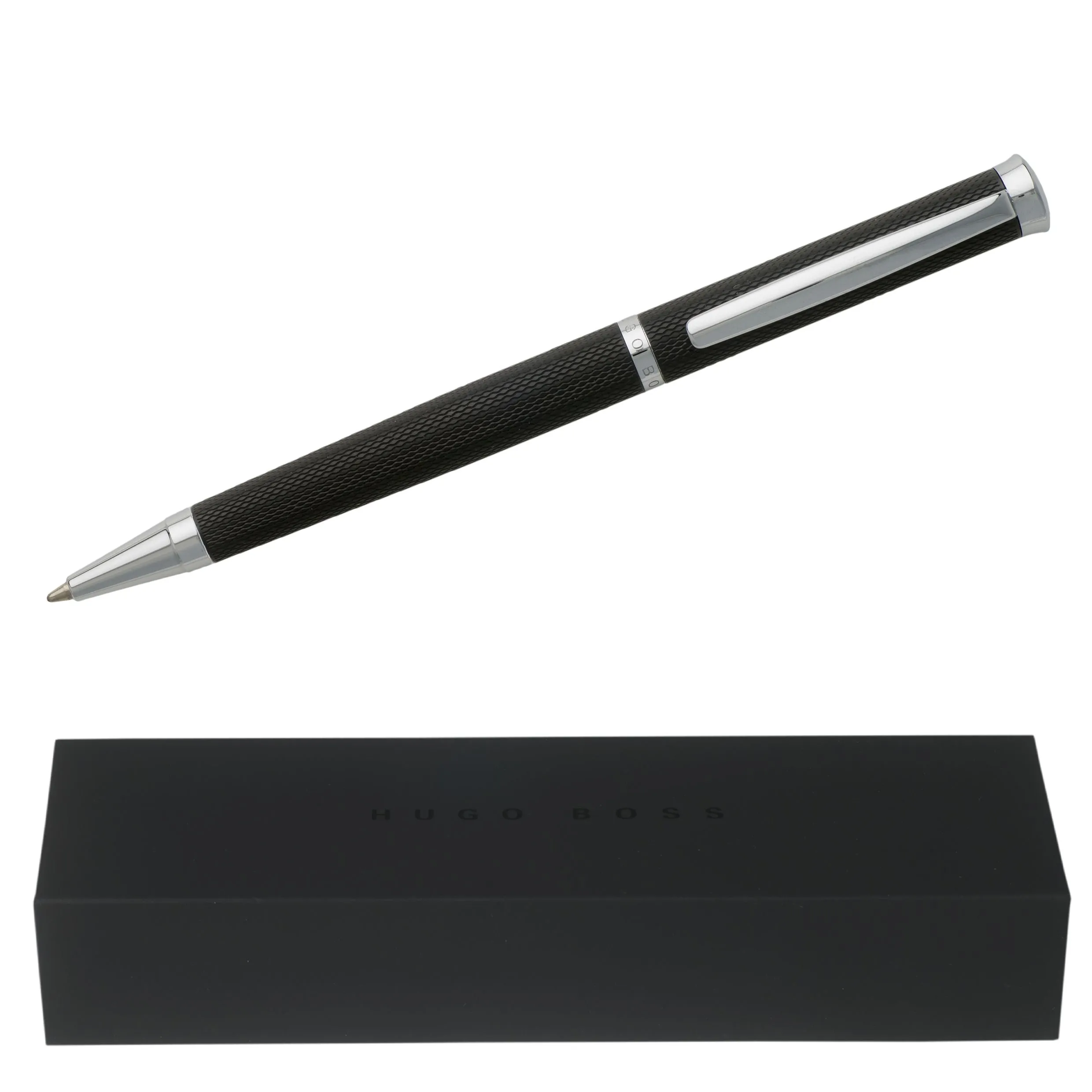 HUGO BOSS Ballpoint Pen Sophisticated Black Diamond