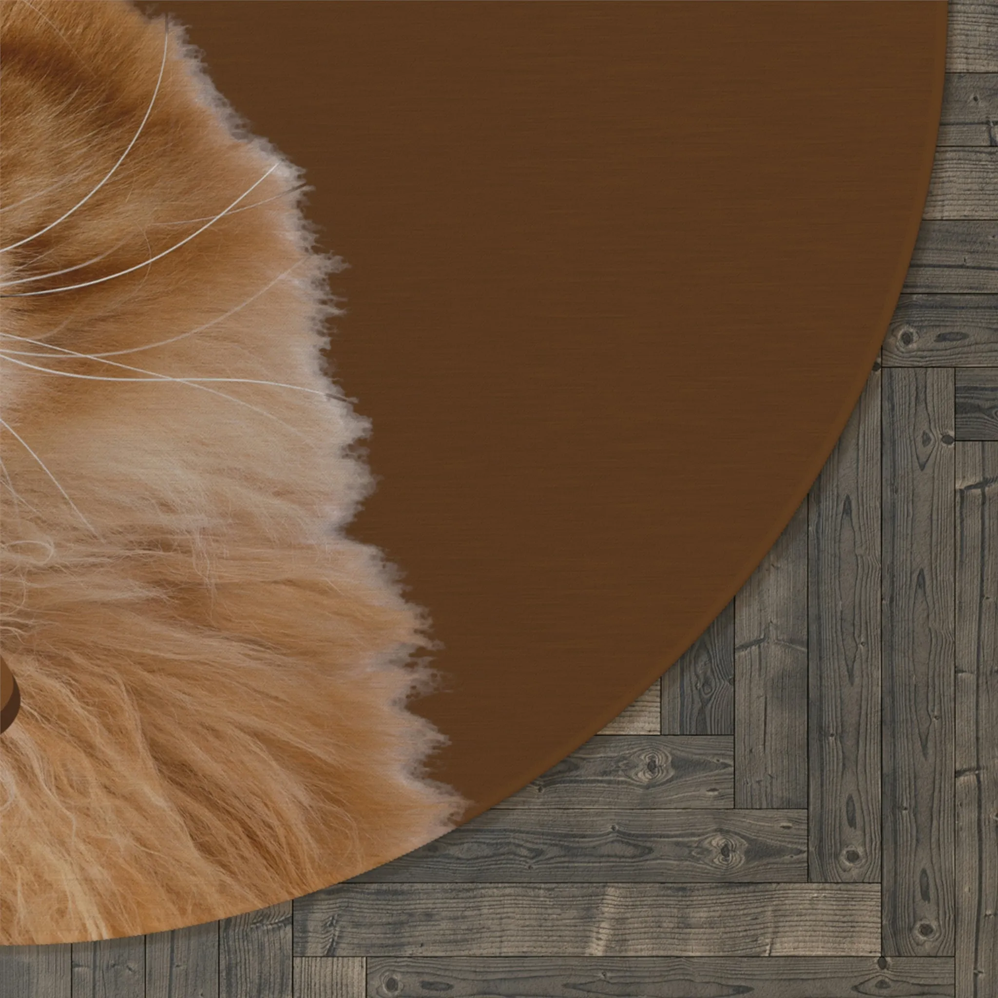 Im Not lazy Im Just a Cat POD Round Rug