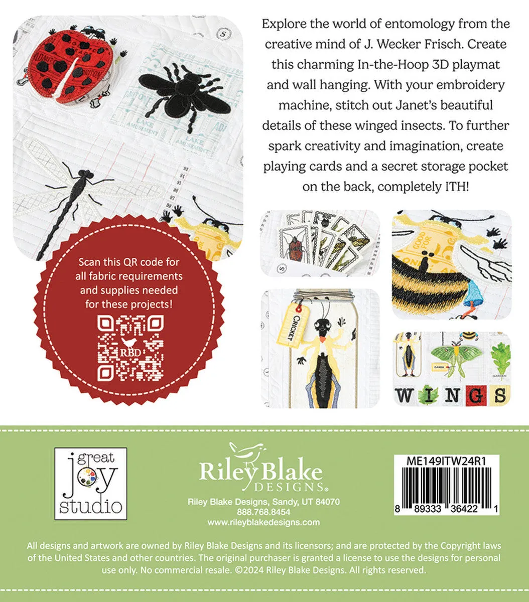 In the Wings Quilt Projects Machine Embroidery USB by J. Wecker Frisch | Riley Blake Designs