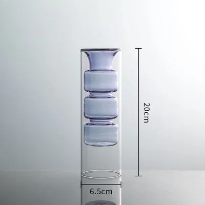 Inside Out Double Walled Glass Vase