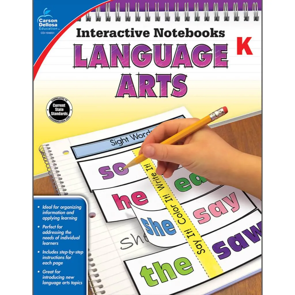Interactive Notebooks: Language Arts Resource Book Grade K