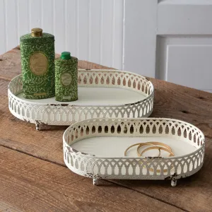 Ivory Antique Trays