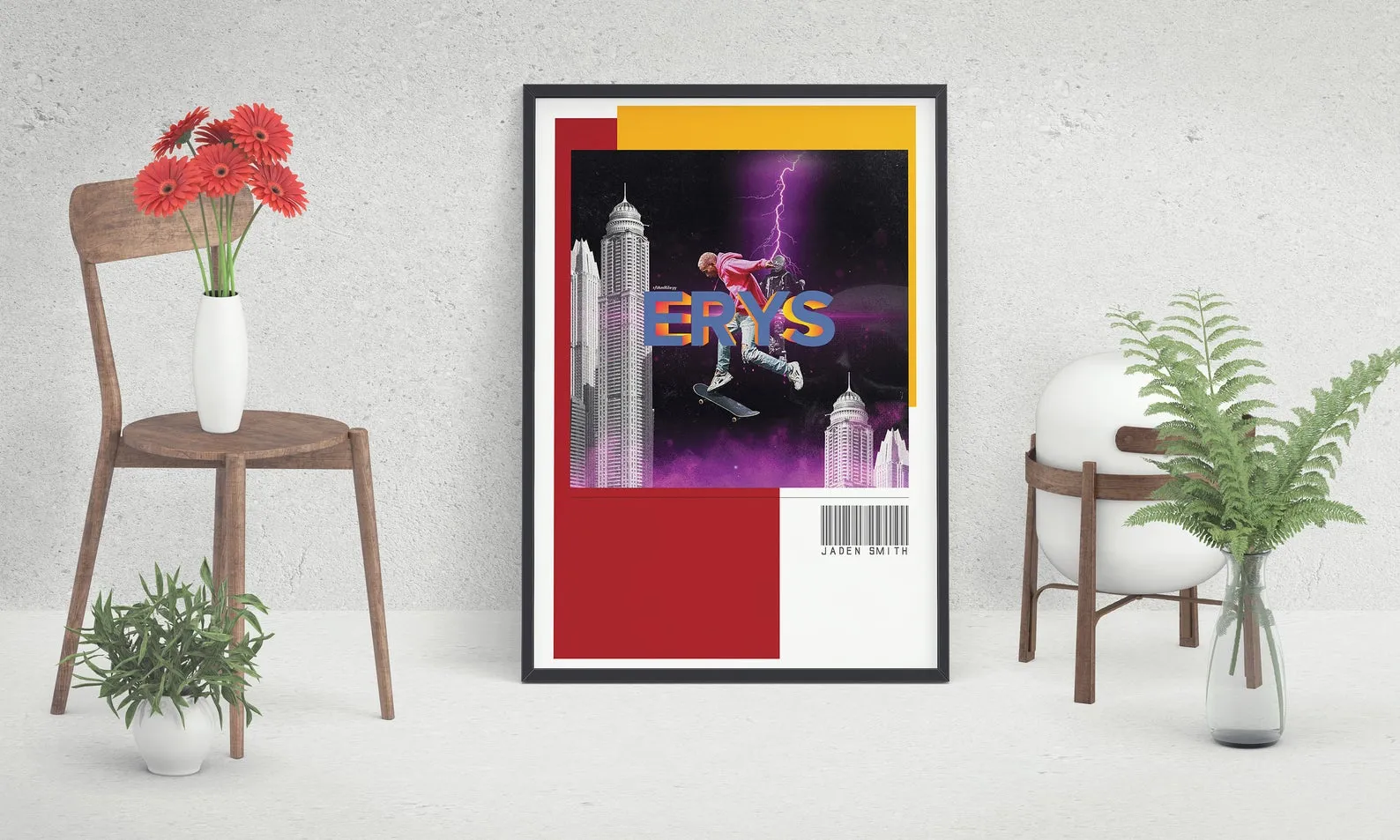 Jaden Smith Erys Poster, Custom Music Print, Music Poster, Custom Poster, Home Decor, Wall Hangings, Actor And Rapper Jaden Smith
