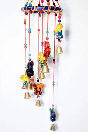 Jaipur Ace Door Hanging Bell Toran | Wind Chime with Bells Latkan Traditional Hangings for Wall/Door & Home Decor