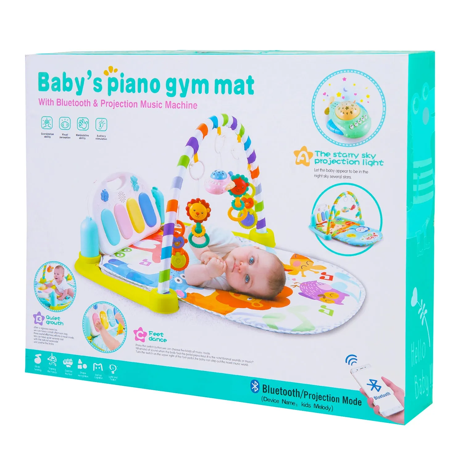 Jungle Party Green Piano Activity Gym
